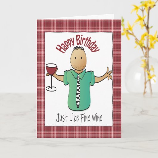 Funny Birthday Kaart voor hem - Sarcastisch (Gele Bloem)