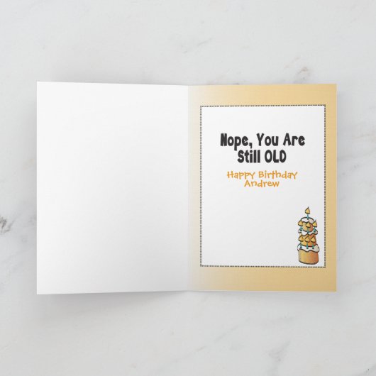 Funny Birthday Kaart voor hem - Sassy en Fun (Binnen)