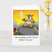 Funny Birthday Kaart voor hem "Spectickles" (Gele Bloem)