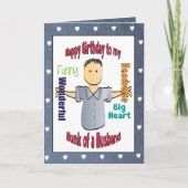 Funny Birthday Kaart voor Husband (Voorkant)