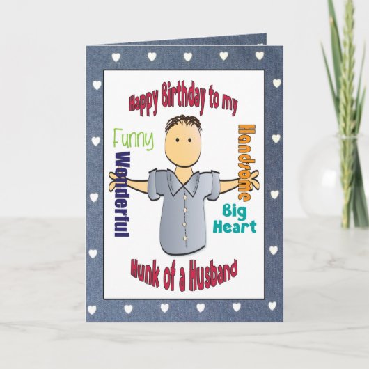 Funny Birthday Kaart voor Husband (Voorkant)