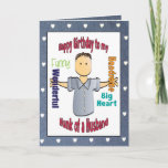 Funny Birthday Kaart voor Husband<br><div class="desc">Laat je man weten hoeveel je van hem houdt op zijn verjaardag! Deze leuke en grappige kaart kan gepersonaliseerd worden met je verjaardagsbericht en zijn naam</div>