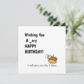 Funny Birthday Kaart voor Husband of Boyvriend (Staand voorkant)