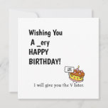 Funny Birthday Kaart voor Husband of Boyvriend<br><div class="desc">De grappige en Rude Birthday Kaart voor Husband of Boyvriend is voorzien van een funky lettertype en taart met een bordje van ja baby. Een perfecte en grappige manier om je dierbaren verjaardagen te wensen. Het kan veranderen in een verjaardagskaart.</div>