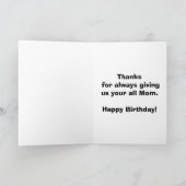 Funny Birthday Kaart voor mama (Binnen)