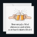 Funny Birthday Kaart voor Man Son Boyfriend<br><div class="desc">Funny Beer Verjaardag Kaart Hem Man Vader Zoon Mannelijke Vriend Humoristisch Feest</div>