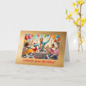 Funny Birthday Kaart voor tante (Gele Bloem)