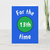 Funny Birthday Kaart voor tiener (Voorkant)