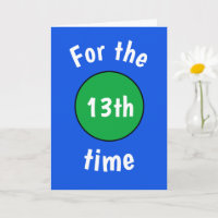 Funny Birthday Kaart voor tiener