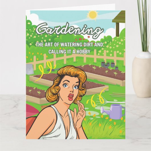 Funny Birthday Kaart voor tuinders (Voorkant)