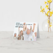 Funny Birthday Kaart voor volwassenen die oud word (Gele Bloem)