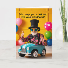 Funny Birthday Kaart Zoom