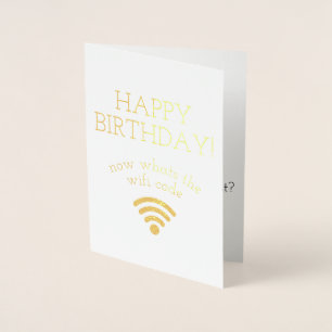 Funny Birthday-kaarten Folie Kaarten