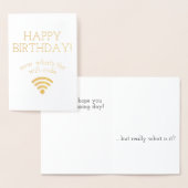 Funny Birthday-kaarten Folie Kaarten (Display)