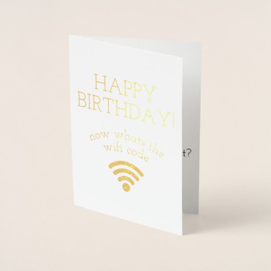 Funny Birthday-kaarten Folie Kaarten (Voorkant)