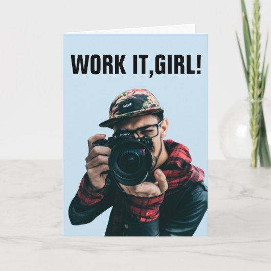 FUNNY BIRTHDAY-KAARTEN VOOR HAAR PAPARAZI KAART (Voorkant)