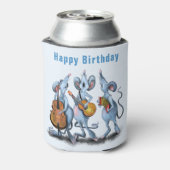 Funny Birthday Koelbox met Muismuziekband Blikjeskoeler (Blikje Achterkant)