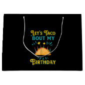 Funny Birthday laat Taco mijn geboortedag in Taco Groot Cadeauzakje (Voorkant)