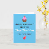 Funny Birthday Man Vriend Vriendin Vrouw Kaart (Gele Bloem)