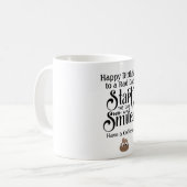 Funny Birthday Mok DAD - Smile - Coffee and Dump (Voorkant links)