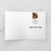 Funny Birthday Old Age Over the Hill Dog Kaart (Binnen)
