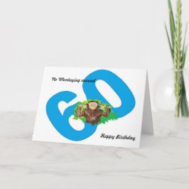 Funny Birthday om 60 uur Geen koehandel Kaart
