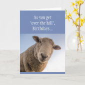 Funny Birthday "Over the Hill Bull*&% of Bullovine Kaart (Gele Bloem)