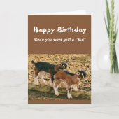 Funny Birthday Over the Hill Old Goat Humor Kaart (Voorkant)