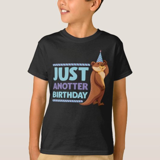 Funny Birthday Party Gift Kinder Zee Otter Animal T-shirt (Voorkant)