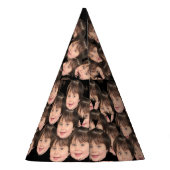 Funny Birthday Party Hats Baby Face Photo / Head Feesthoedjes (Achterkant)