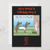 Funny Birthday Party Invitation Kaart (Voorkant)