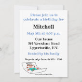 Funny Birthday Party Invitations Kaart (Achterkant)