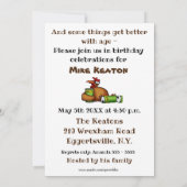 Funny Birthday Party Invitations Kaart (Achterkant)