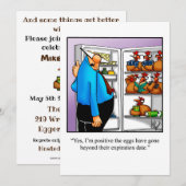 Funny Birthday Party Invitations Kaart (Voorkant / Achterkant)