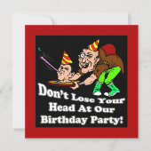 Funny Birthday Party Invitations Kaart (Voorkant)
