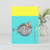 Funny Birthday Party Kaart (Staand voorkant)