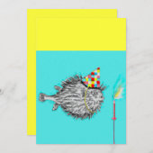 Funny Birthday Party Kaart (Voorkant / Achterkant)