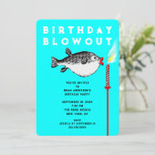 Funny Birthday Party Kaart (Staand voorkant)