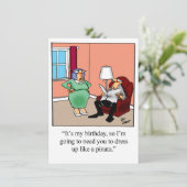 Funny Birthday Party nodigt haar uit Kaart (Staand voorkant)