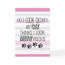 Funny Birthday PINK - CAT Slogan