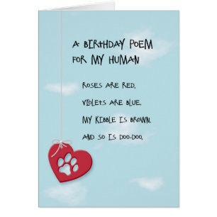Funny Birthday Poem van de Dog