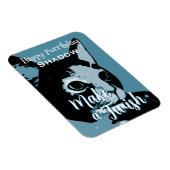 Funny Birthday Purrthday Cat Magneet (Rechterzijde)