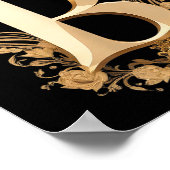 Funny Birthday Queen B - Letter B And Crown (bee)  Poster (Hoek)