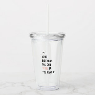 Funny Birthday Quotes   Fijne verjaardag   Beste c Acryl Drinkbeker
