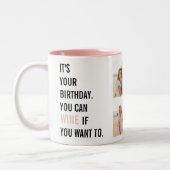 Funny Birthday Quotes | Foto van collage | Beste c Tweekleurige Koffiemok (Links)