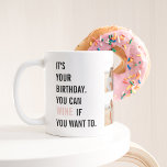 Funny Birthday Quotes | Foto van collage | Beste c Tweekleurige Koffiemok<br><div class="desc">"Wijn wordt beter met de leeftijd,  net als jij! Gefeliciteerd met je verjaardag en proost op nog een jaar van verrukking!"</div>