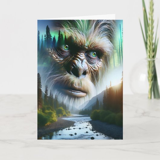 Funny Birthday Sasquatch Pun Kaart (Voorkant)