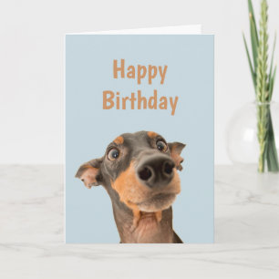 Funny Birthday Shocked Dog Animal Humor Kaart