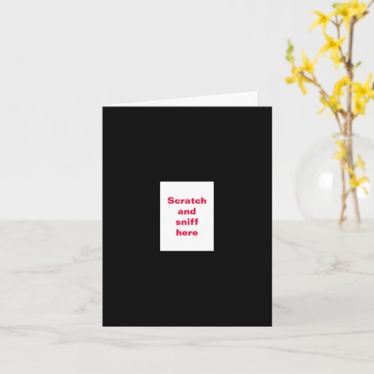 Funny Birthday Sniff Kaart (Gele Bloem)