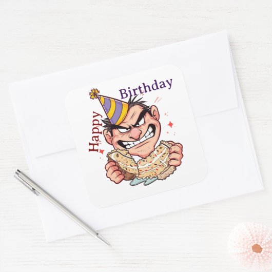 Funny Birthday Sticker (Envelop)